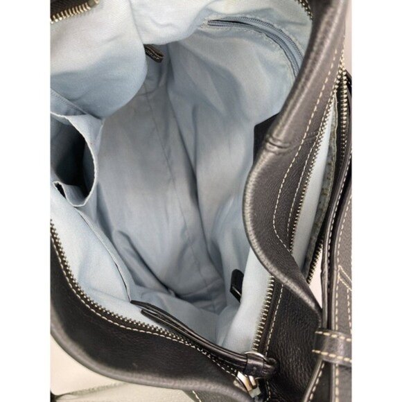 Coach 15064 Soho Black Pebbled Leather Convertible Crossbody Bag (Silver Buckle) - Picture 9 of 11